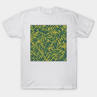 Twisted Metaballs Pattern (Green Yellow) T-Shirt